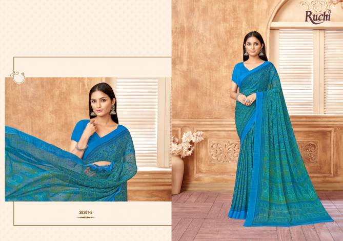 Star Chiffon 178 By Ruchi Daily Wear Chiffon Saree Suppliers In India